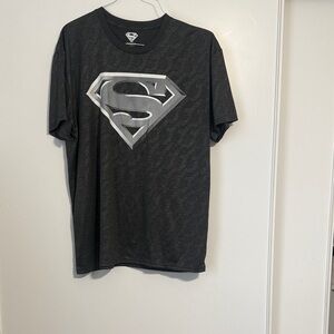 DC Comics Black and Silver Superman Tee